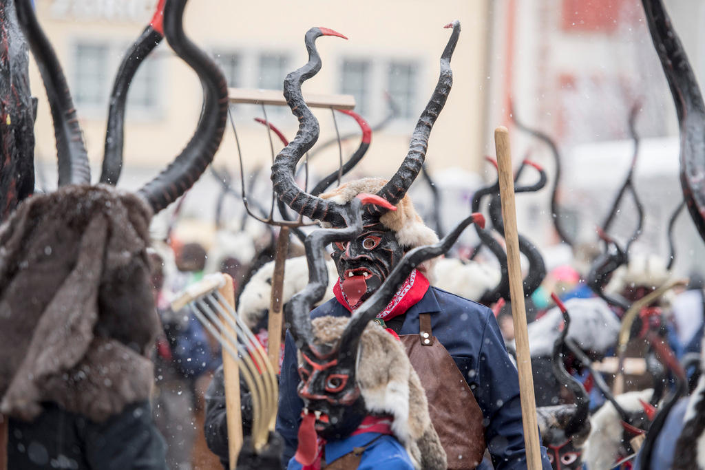 Los diablos están al acecho en Einsiedeln.