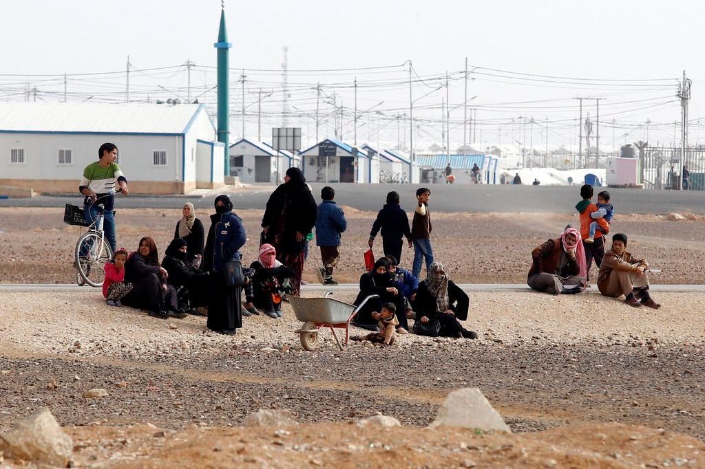 ヨルダンのアルザック難民キャンプに暮らすシリア難民