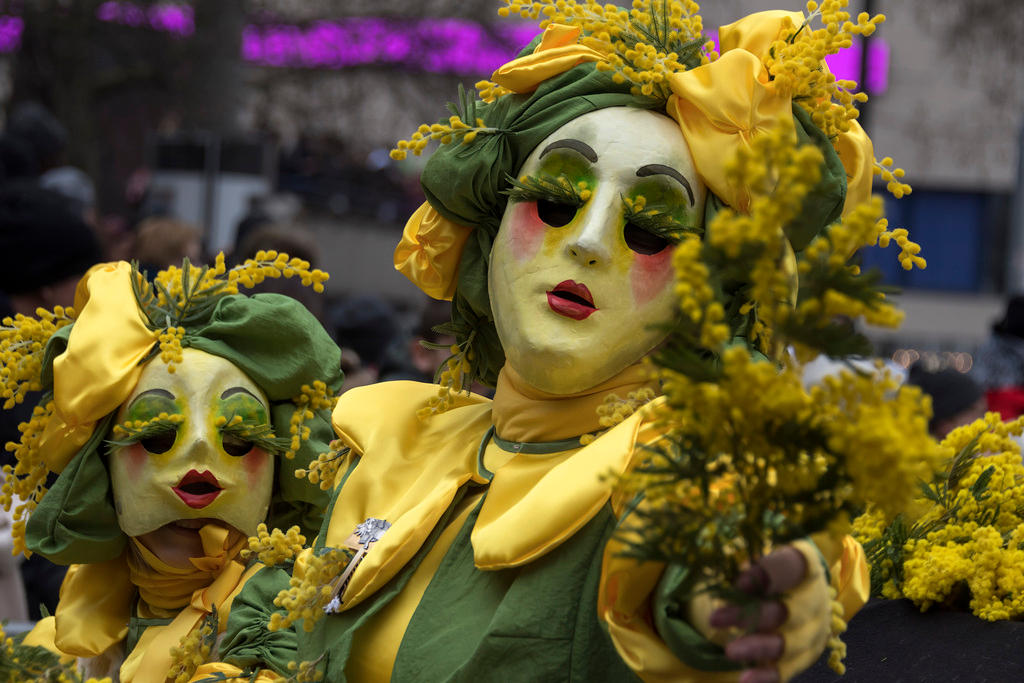 costume e maschera al carnevale di basilea