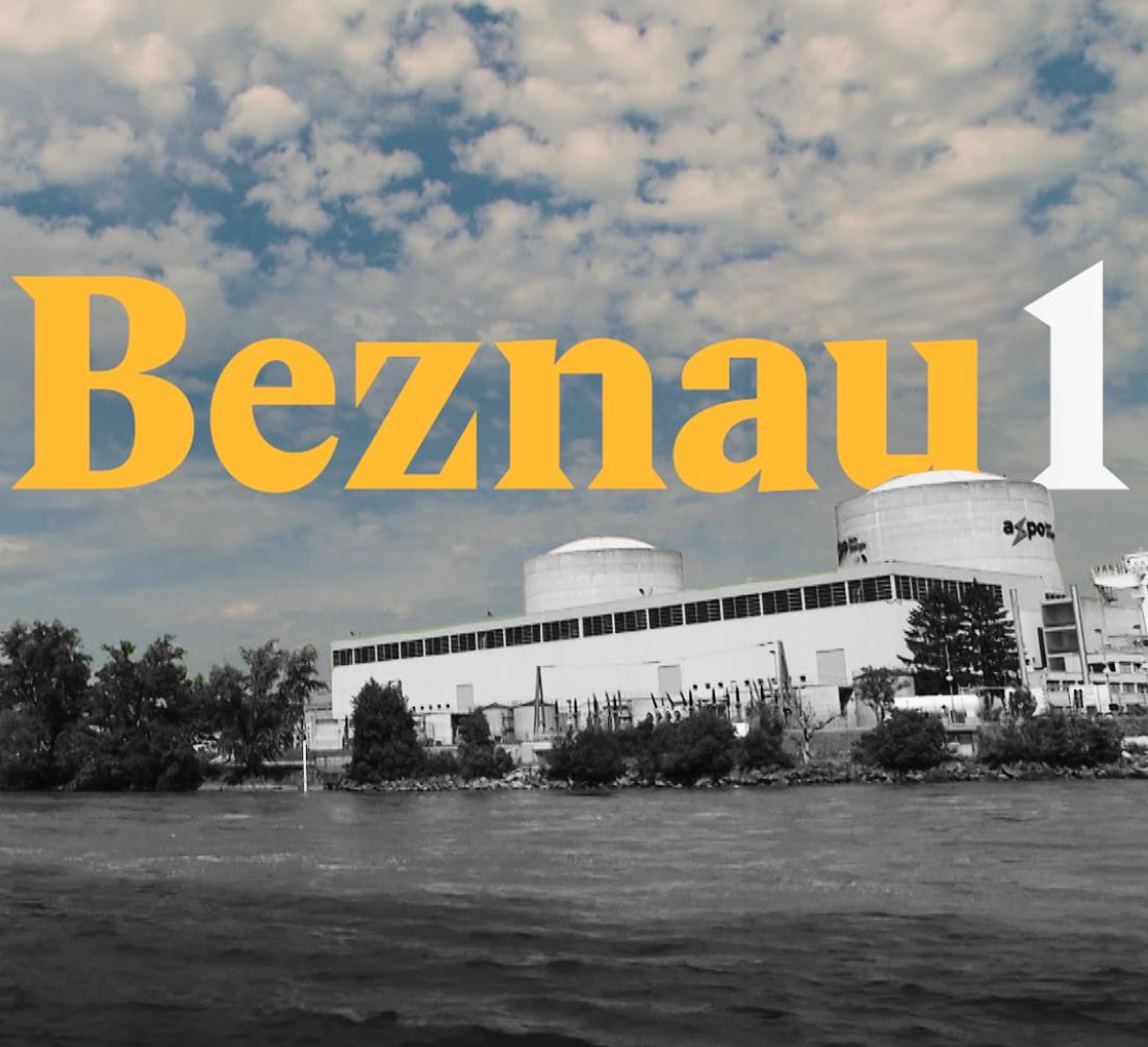 A cover image for a Nouvo video about the world’s oldest nuclear reactor is in Switzerland.