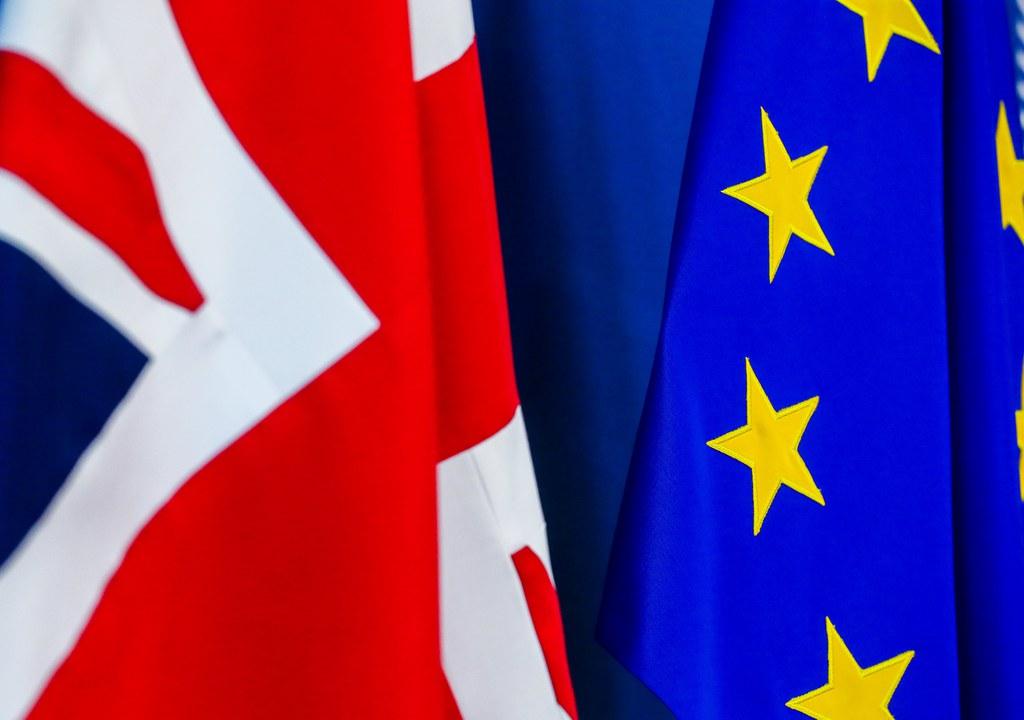 british and european flags