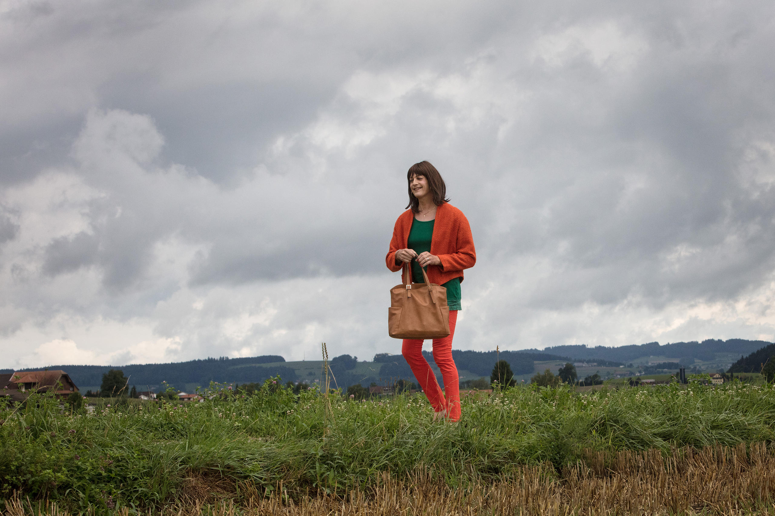 Stefanie Stalder, agricultrice dans la campagne lucernoise et transgenre