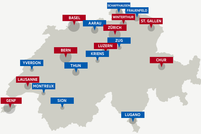 Grafik über Regierung Städte