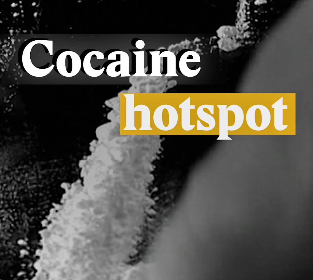 A cover image for a Nouvo video about cocaine use in European and Swiss cities.