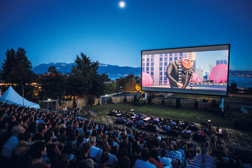 ローザンヌの野外映画祭