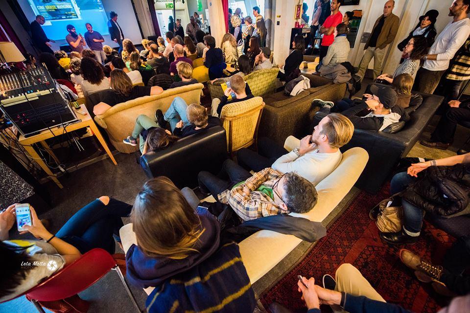 Sala de cinema lotada na primeira edição do Cine Brasil Marginal
