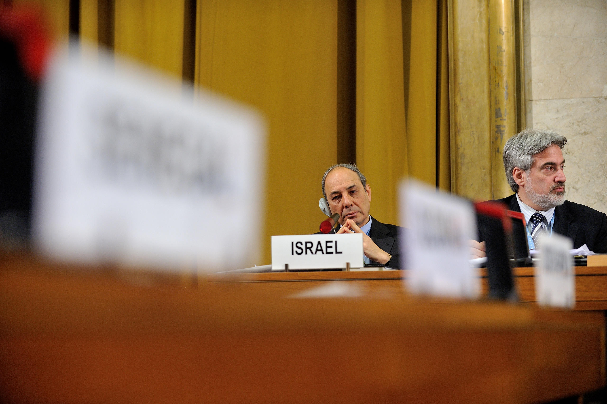 Isreali diplomats in the conference