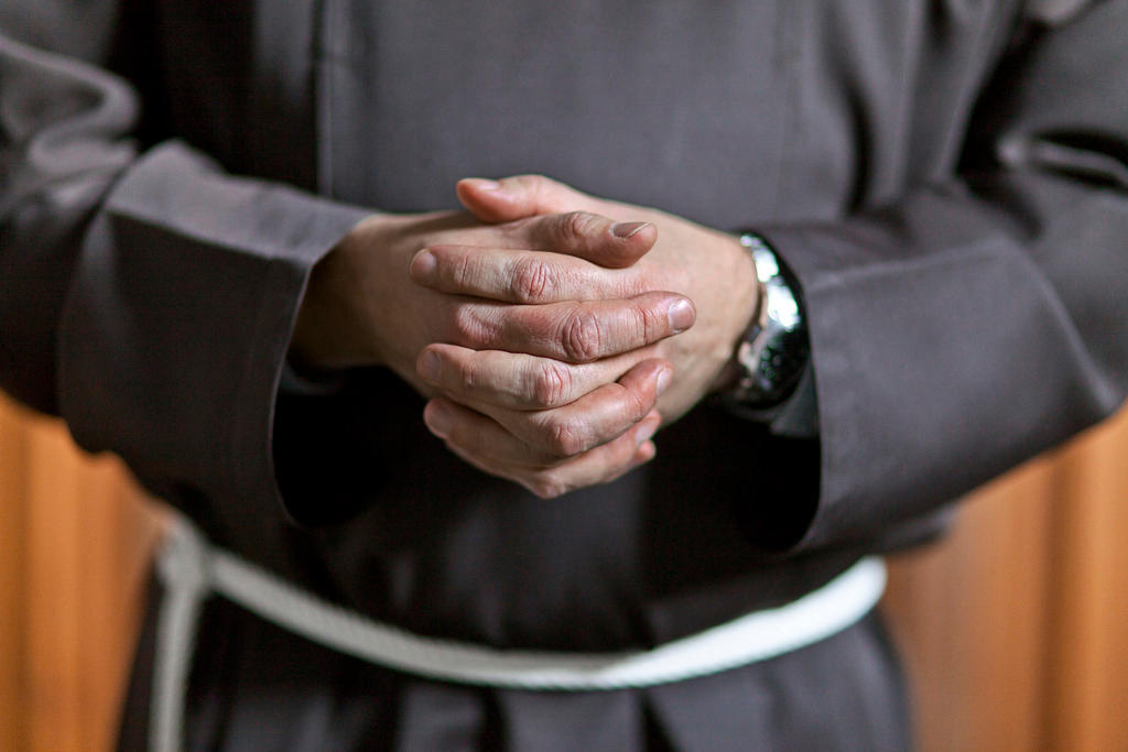 A friar of the Order of Friars Minor Capuchin in Brig-Glis