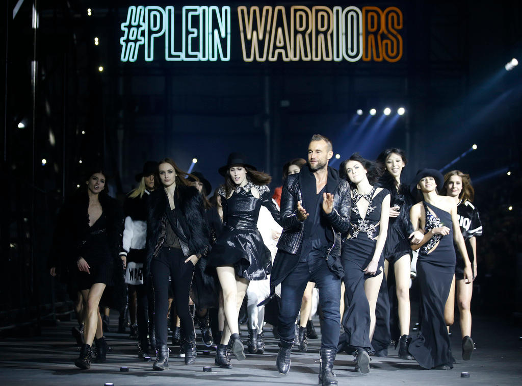 Philipp Plein in una sfilata a Milano nel 2015