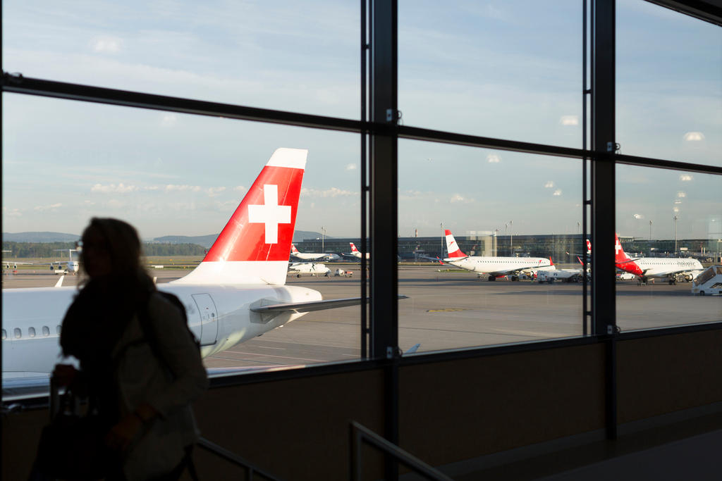 Archive picture of SWISS planes at Zurich airport