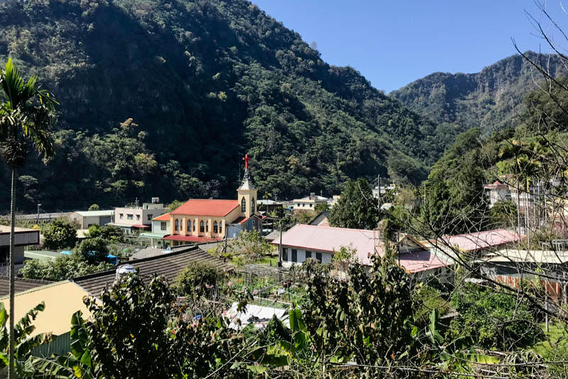 View of village of Yuying in Taiwan