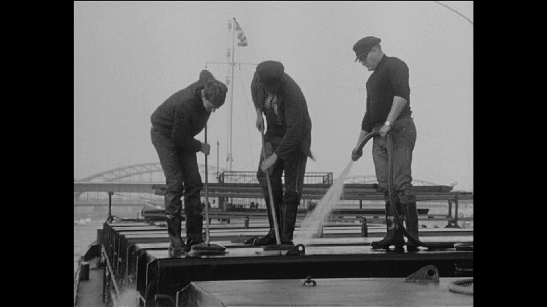 sailors doing cleaning jobs 1961