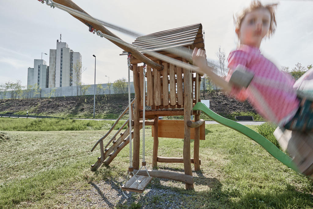 girl on a swing