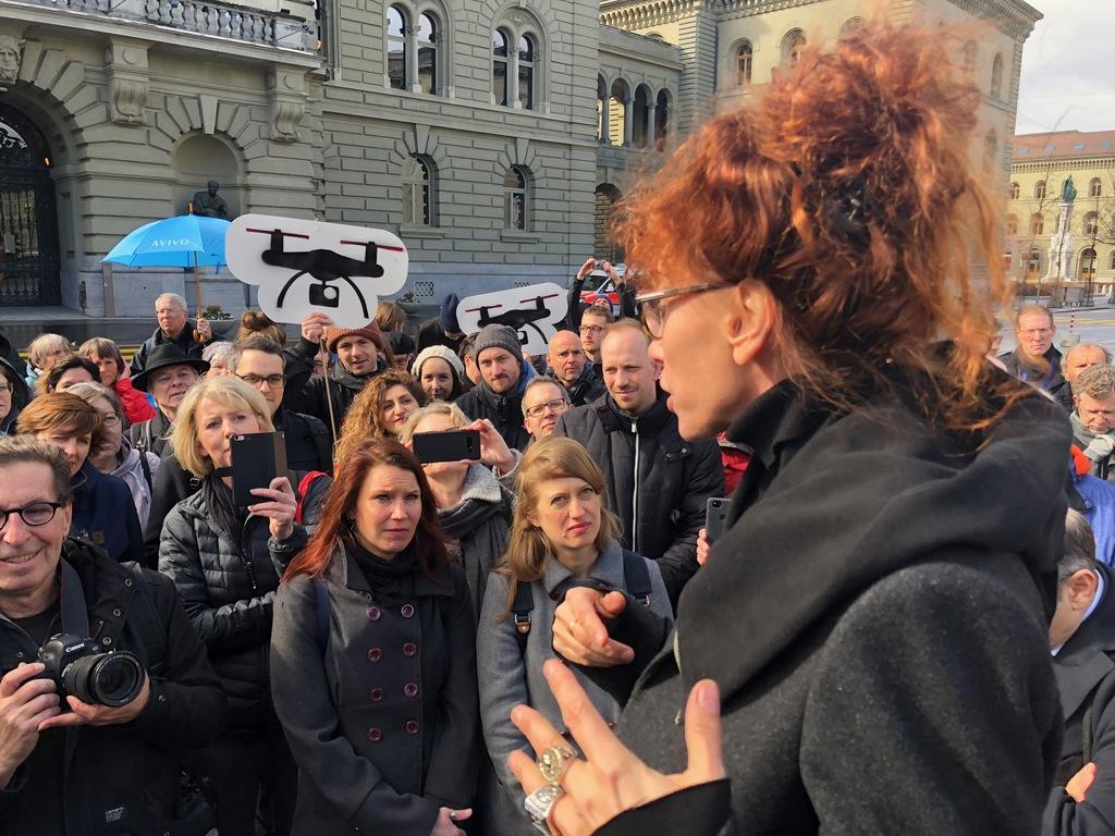 crowd of people in bern