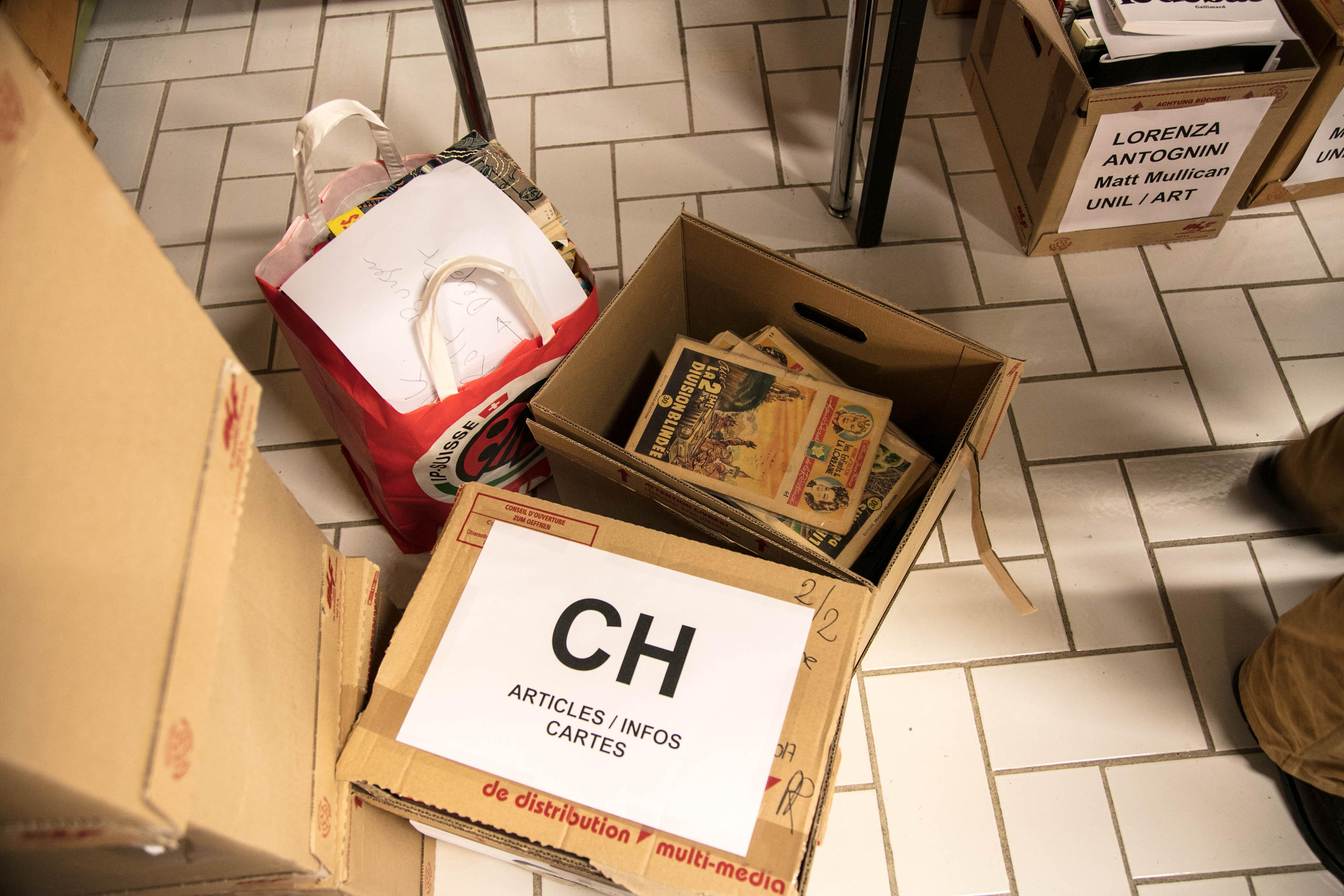 Box with old comics