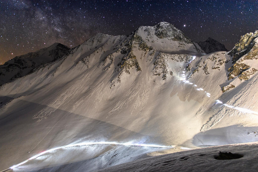 Col de Riedmatten pass near Arolla as seen during the annual Glacier Patrol competition