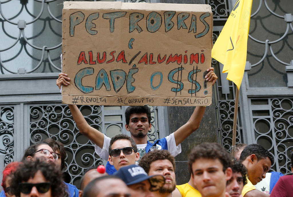 protester in Brazil