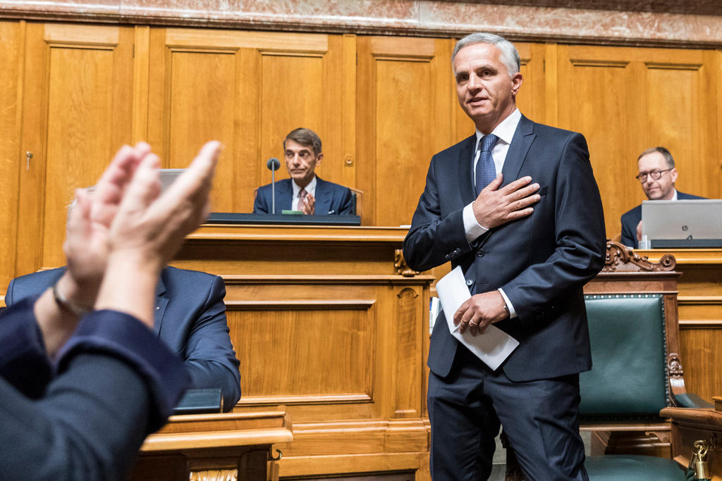 Didier Burkhalter in parliament