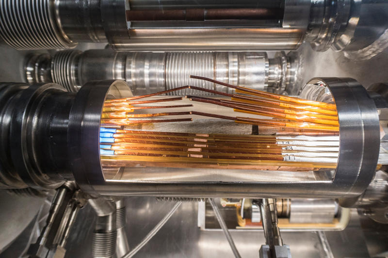 Machinery at CERN s cryomagnet testing facility