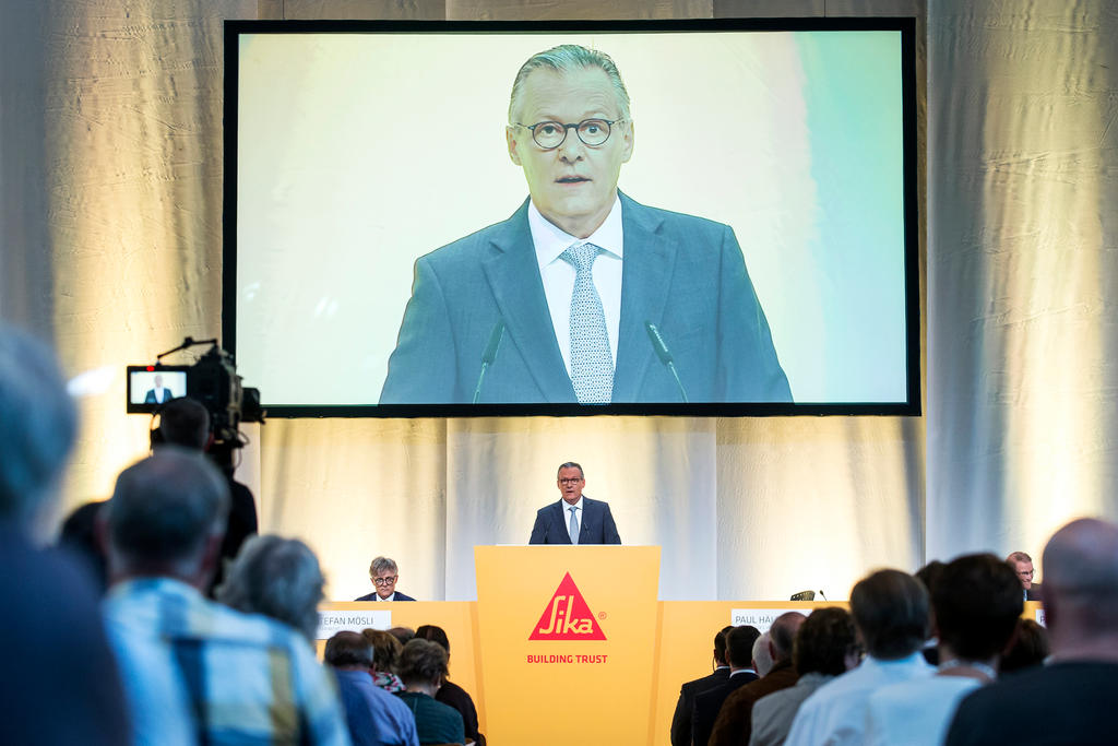 Paul Hälg, Chairman of the Board of Directors, speaks during