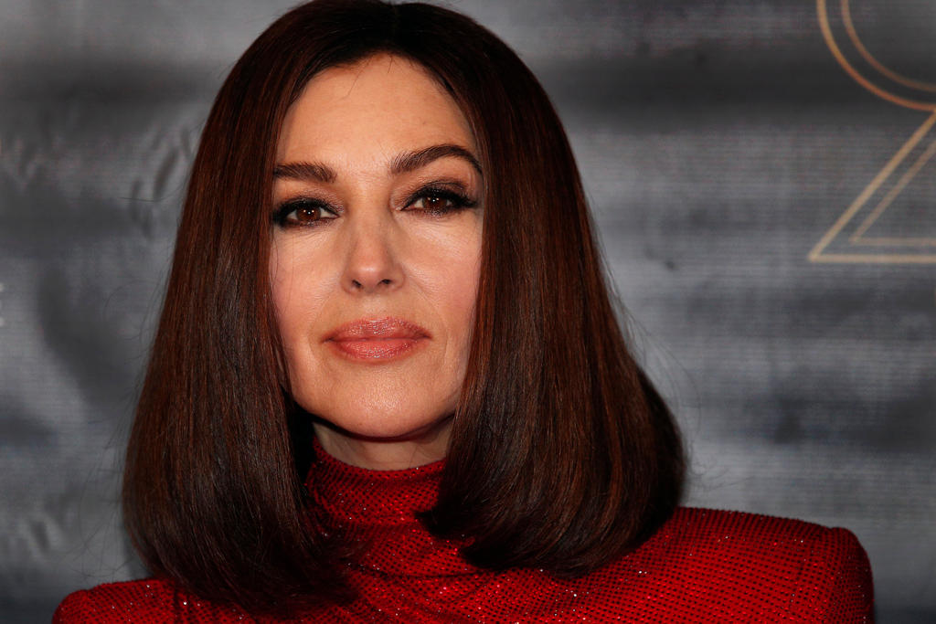 Monica Bellucci poses during a photocall prior to the 23rd Lumieres awards ceremony