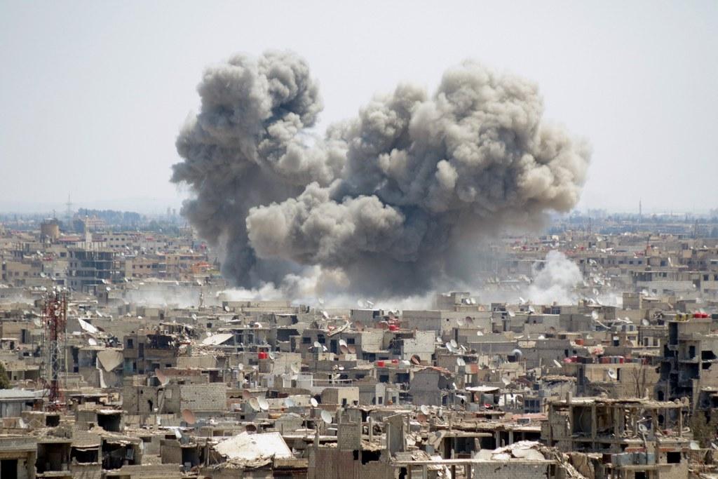image of destruction in Syria
