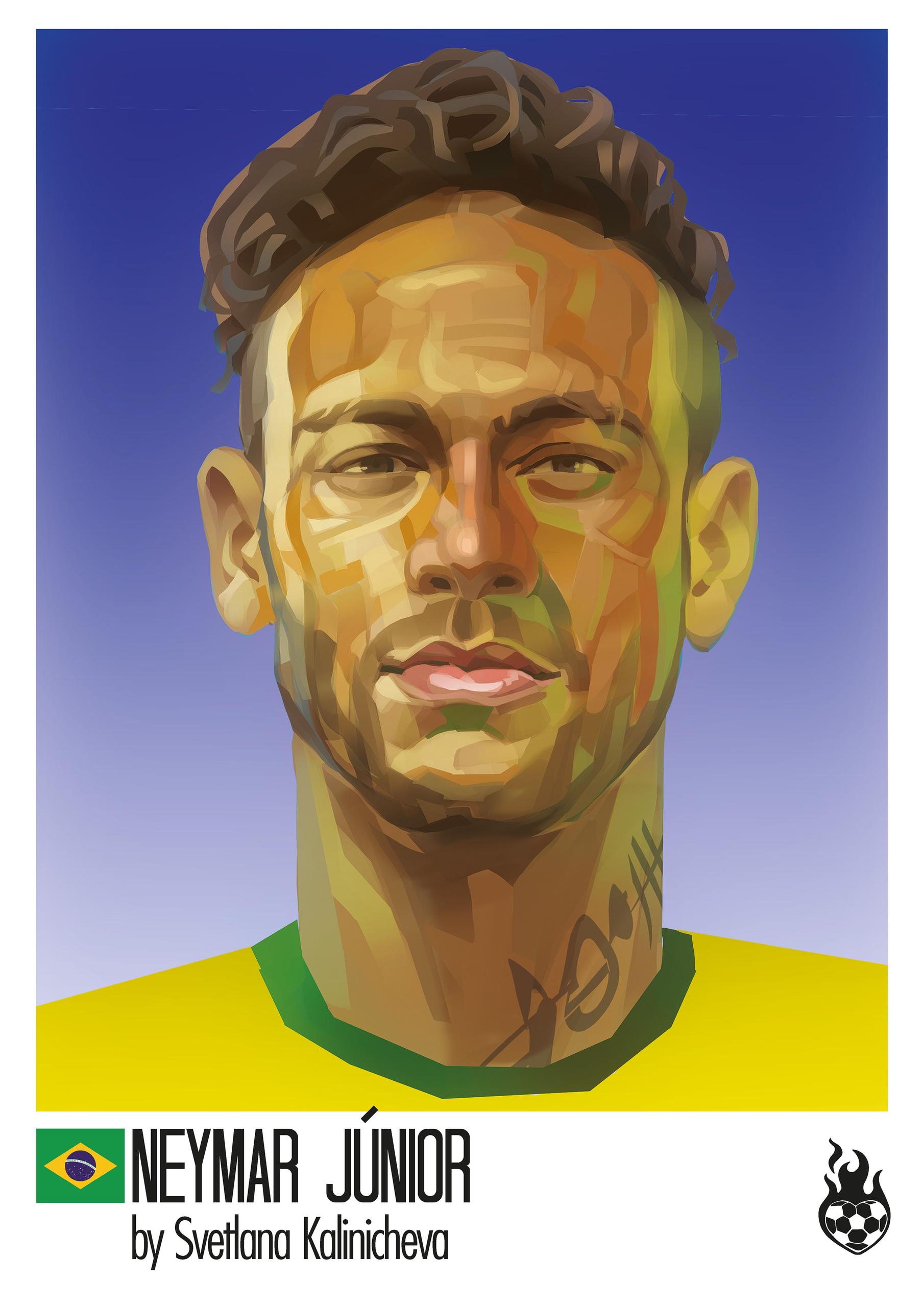 Neymar als Gemälde
