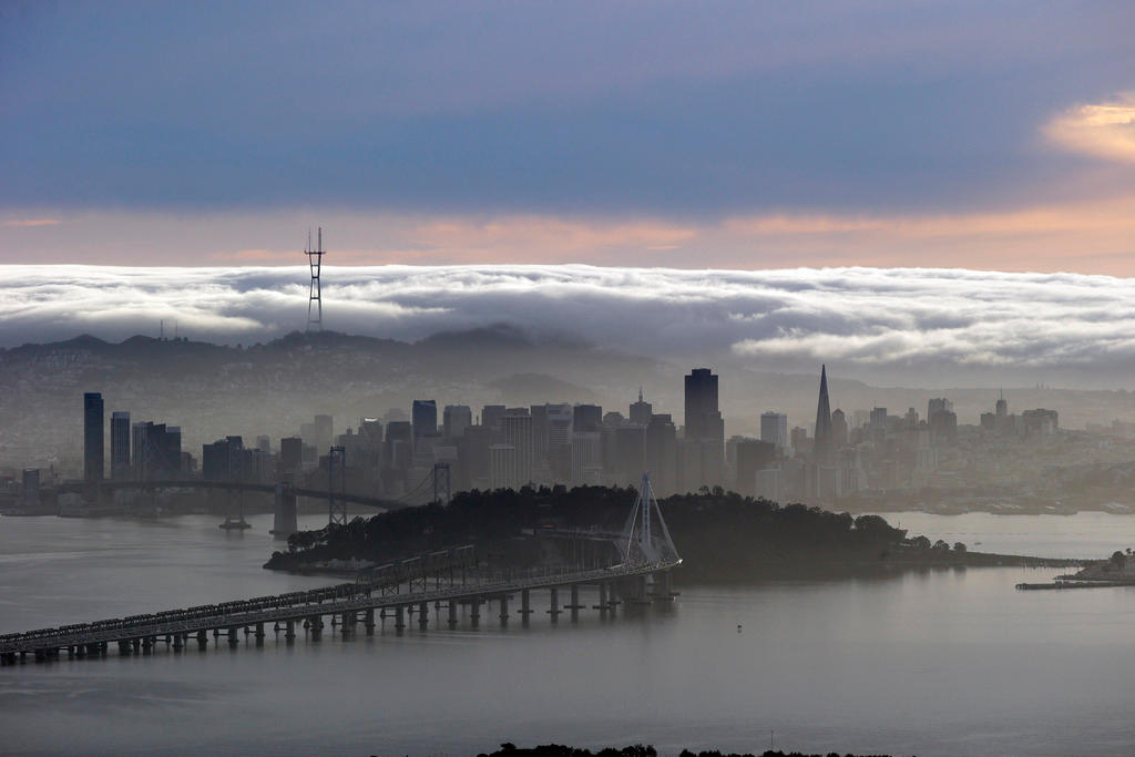 San Francisco skyline as seen from Berkeley hills