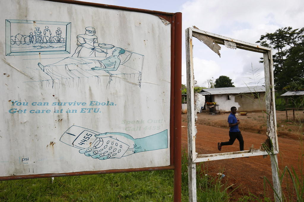 Ebola awareness billboard in Liberia