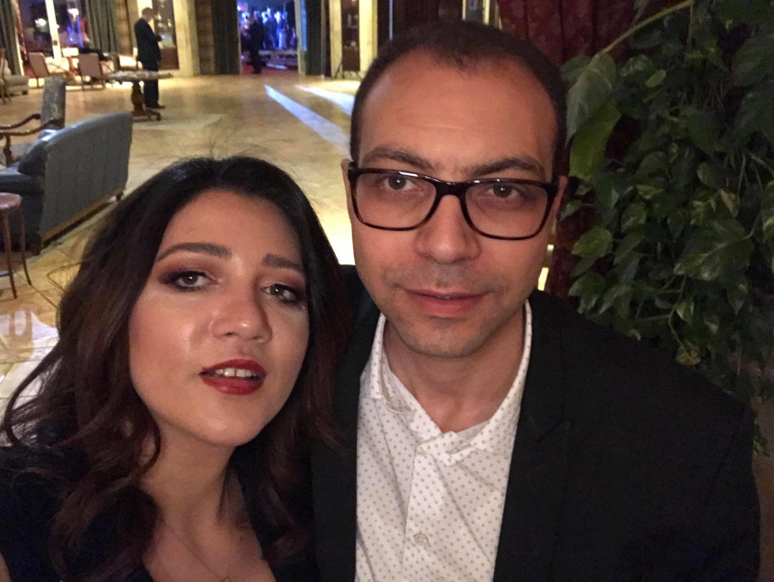 Amal Fathy et son époux Mohamed Lotfy. 