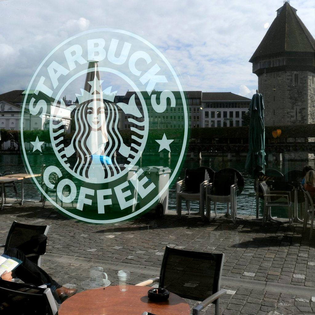 A Starbucks coffee shop in Lucerne, Switzerland