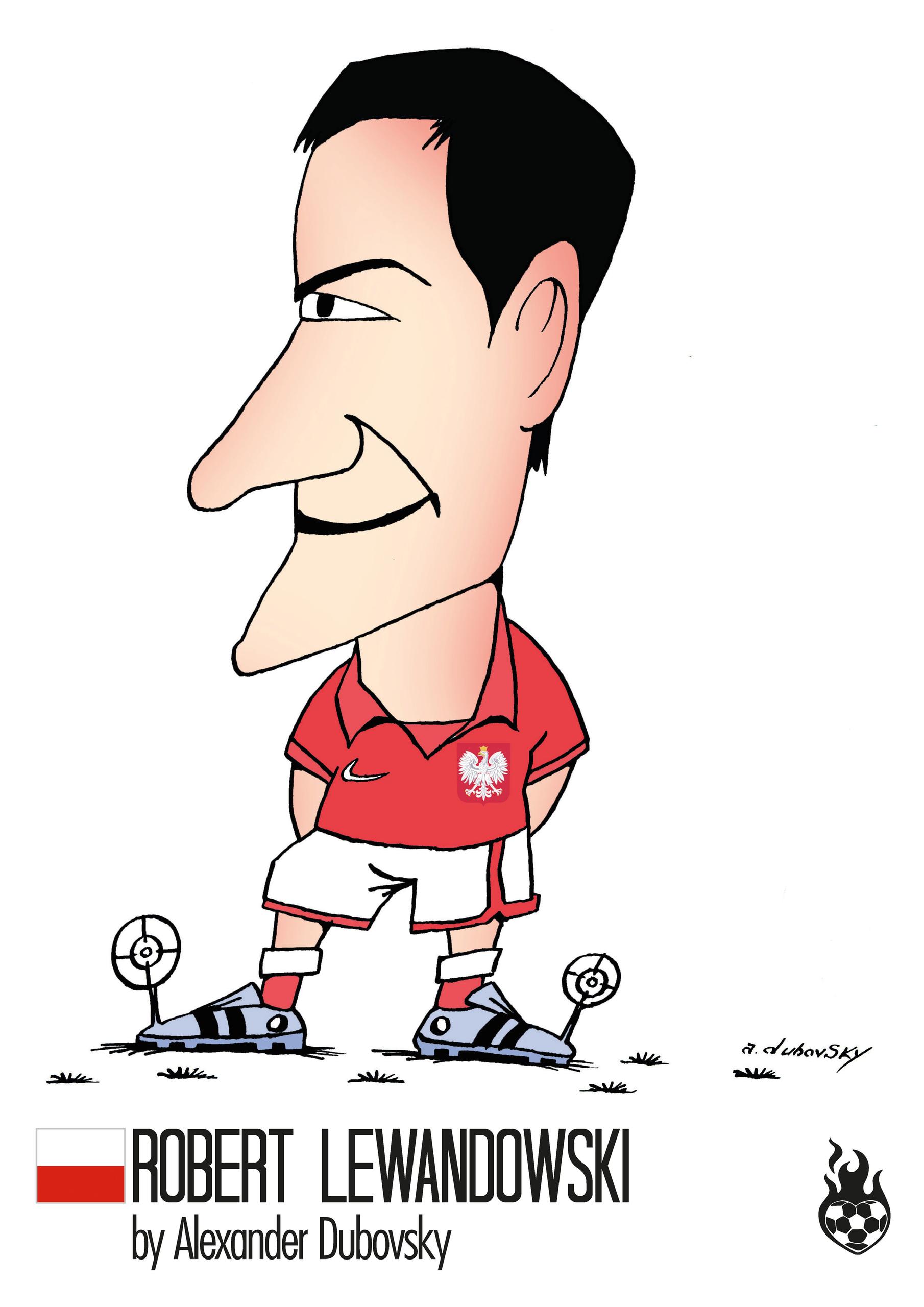 Lewandowski als Comic