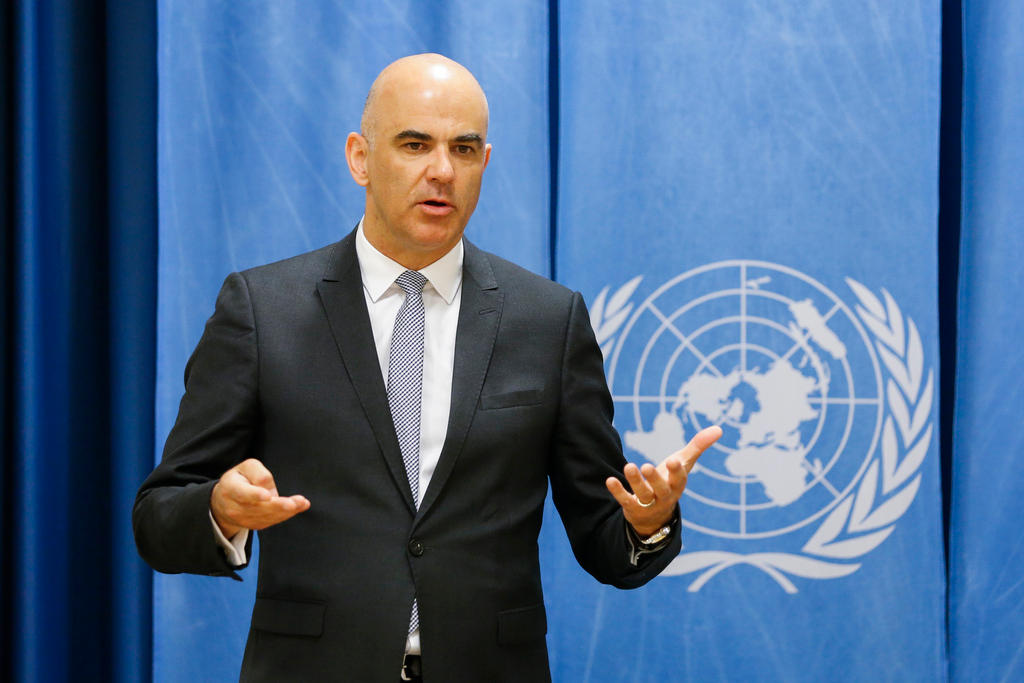 Swiss President Berset at WHO assembly