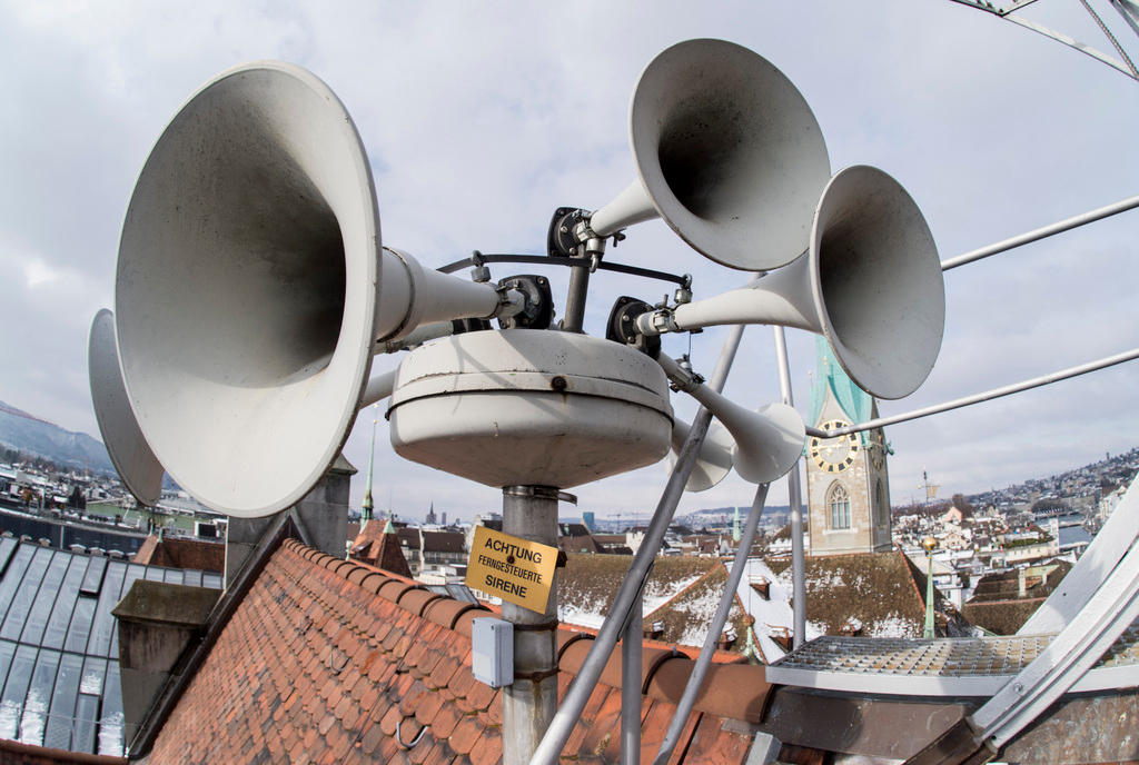 sirens on a roof