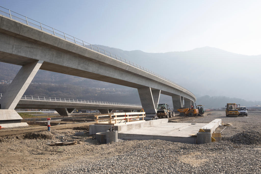 Obras en el Alptransit