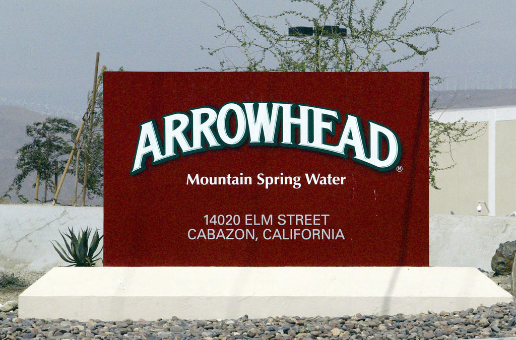 Arrowhead water bottling plants