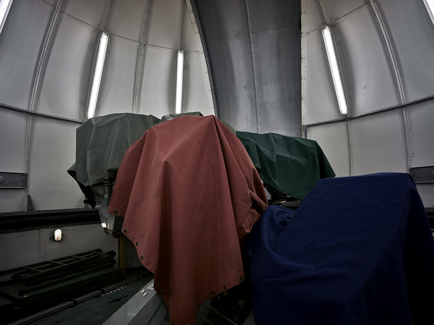 Bajo la cúpula del observatorio del Sphinx en el Jungfraujoch, en los Alpes berneses.