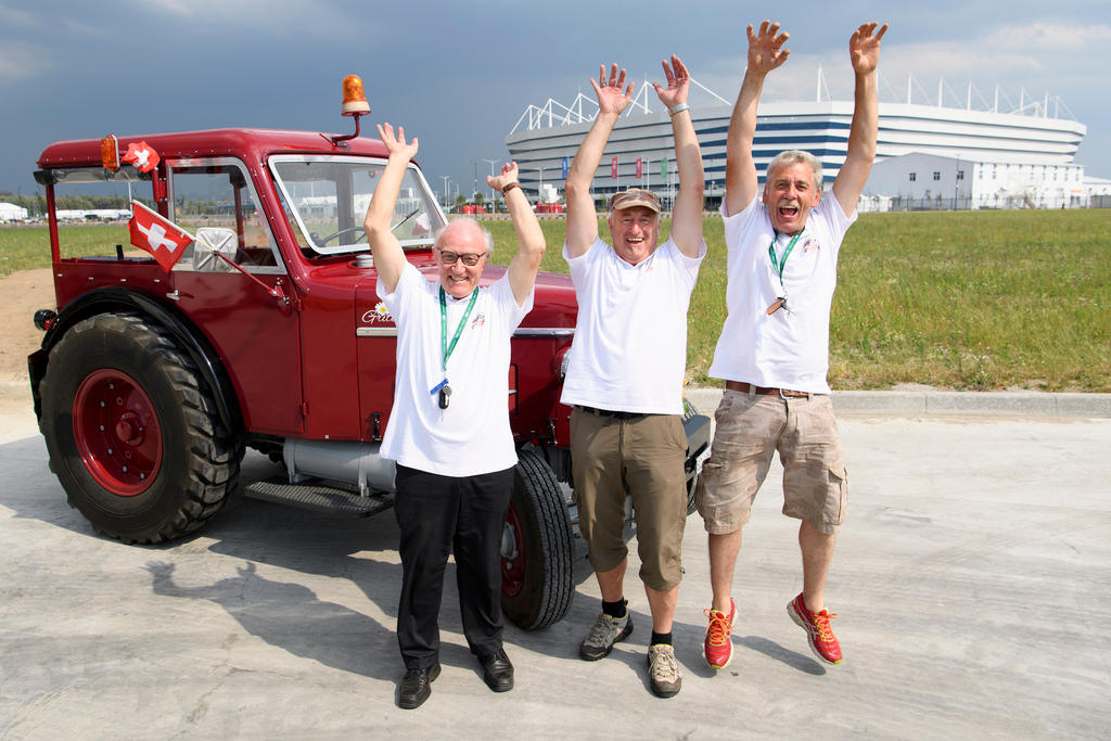 Three men and a tractor