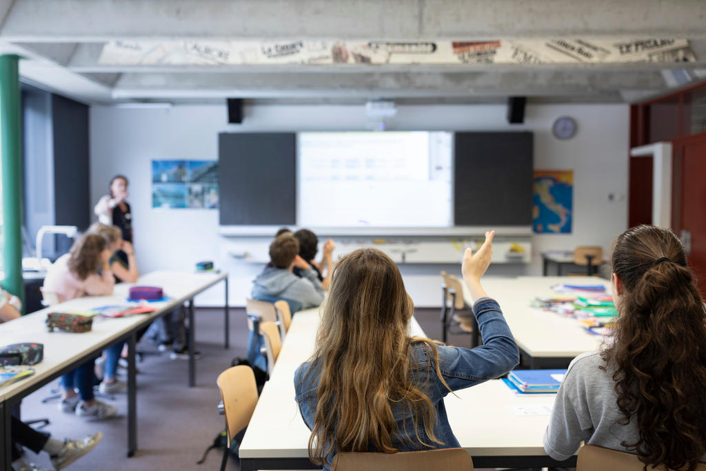 Picture of a Swiss classroom