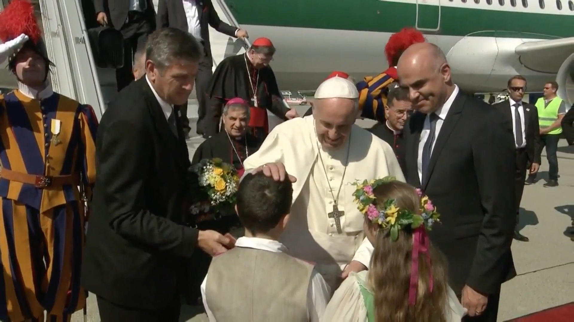 Swiss President with the pope