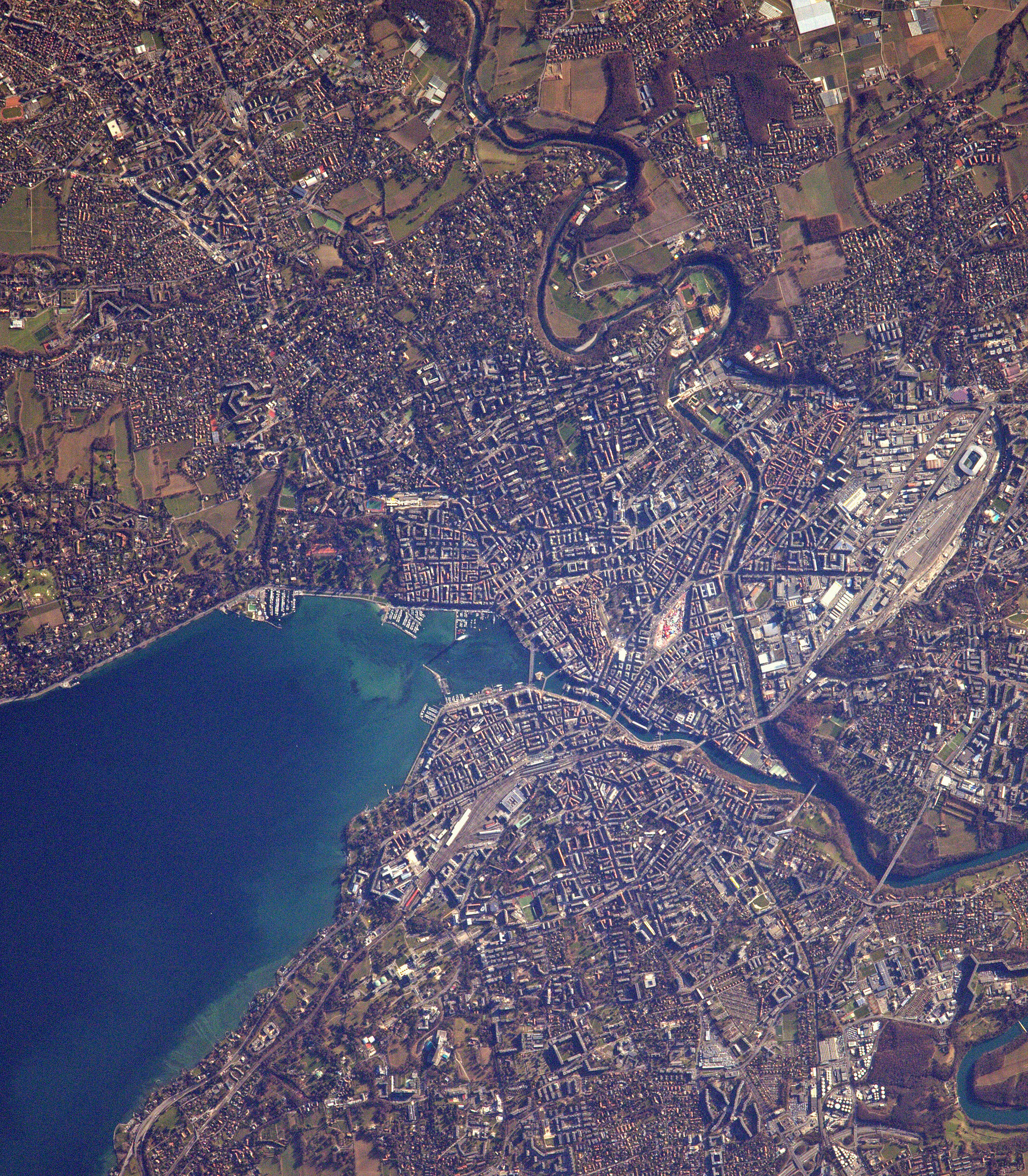 Genève vu du ciel