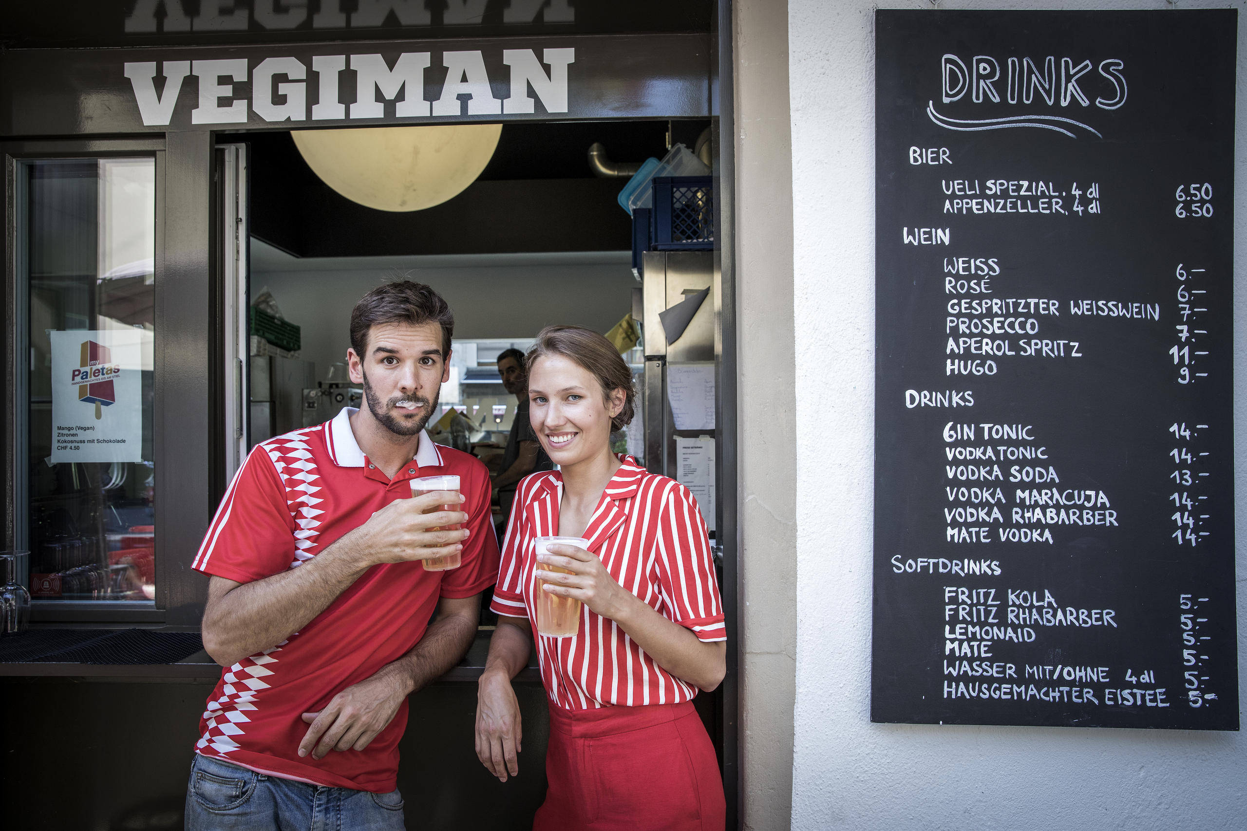 Nora Gysin (27), Design Händlerin und Tizian Aellig (30) vom Vegiman