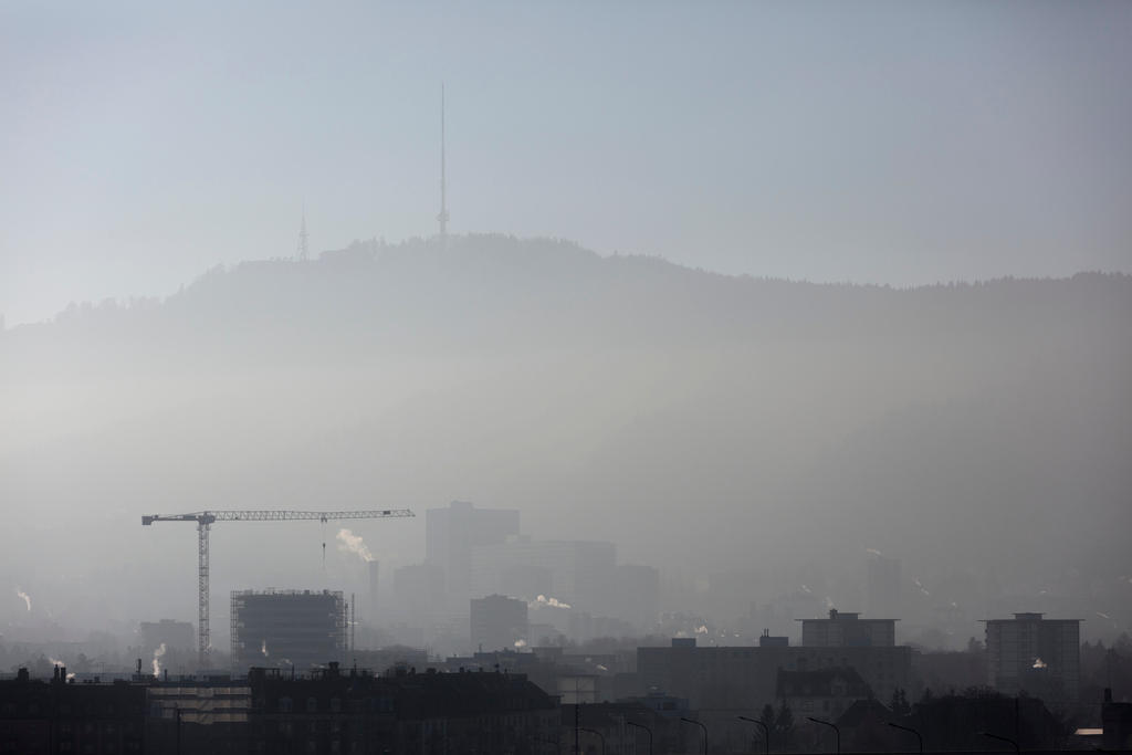 The Zurich skyline in December 2016.