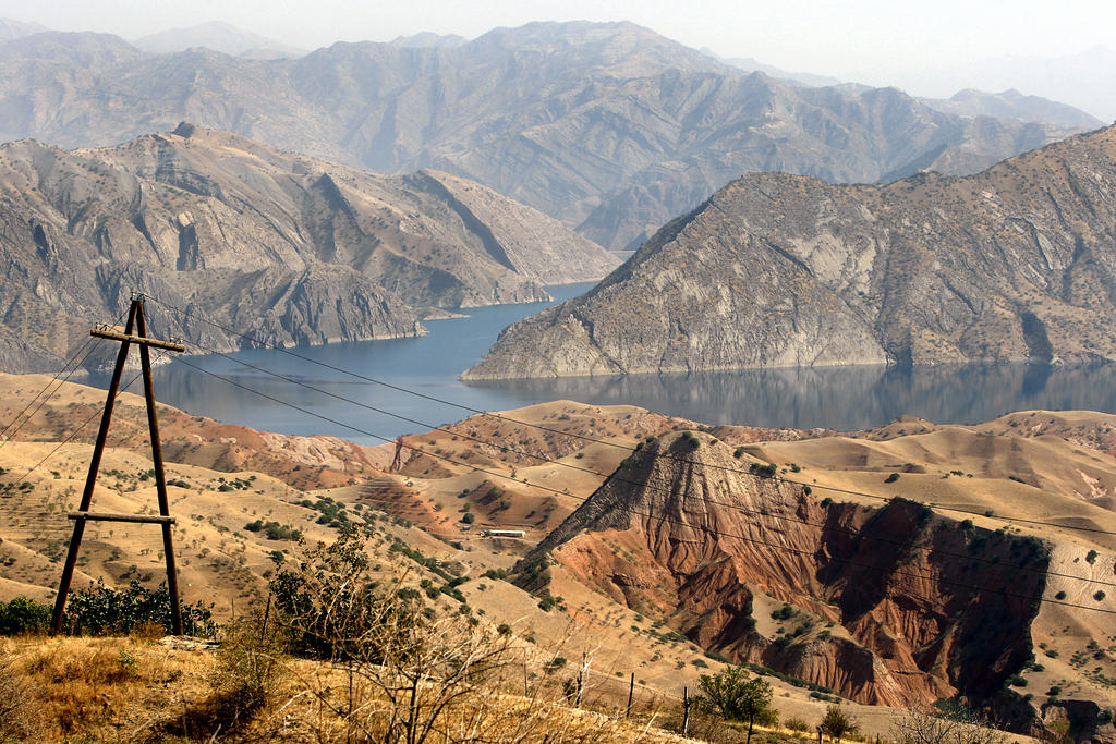 Mountainous terrain in Tadjikistan