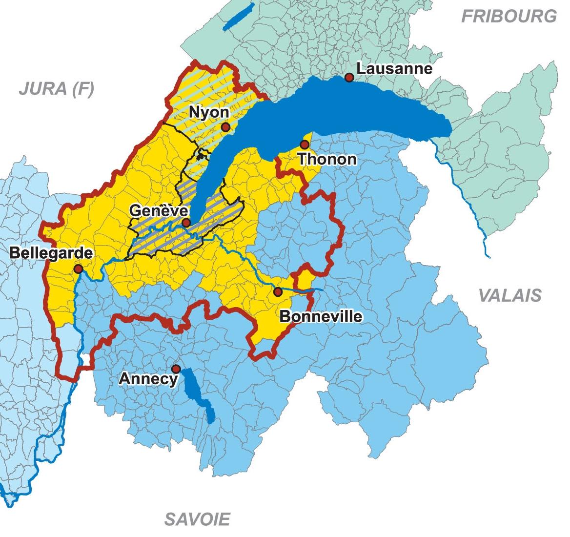 Carte du Grand Genève