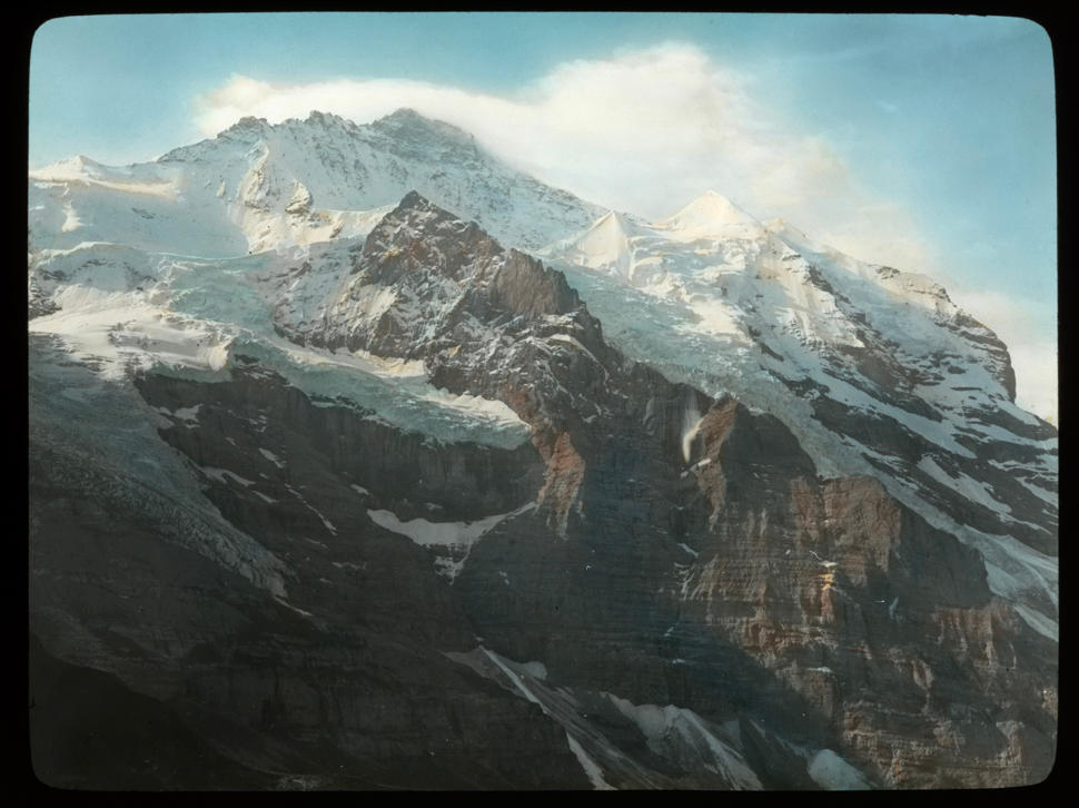 Blick auf Eiger-Nordwand und Jungfrau von der Kleinen Scheidegg aus.