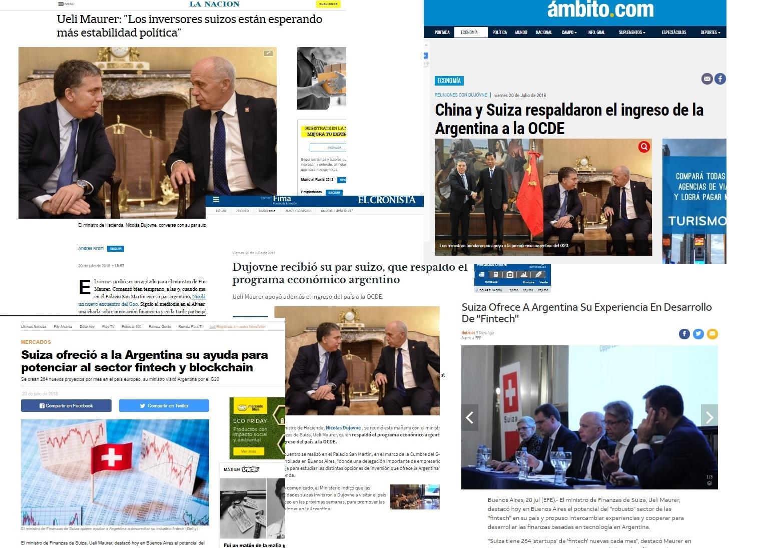 Portadas de diarios argentinos