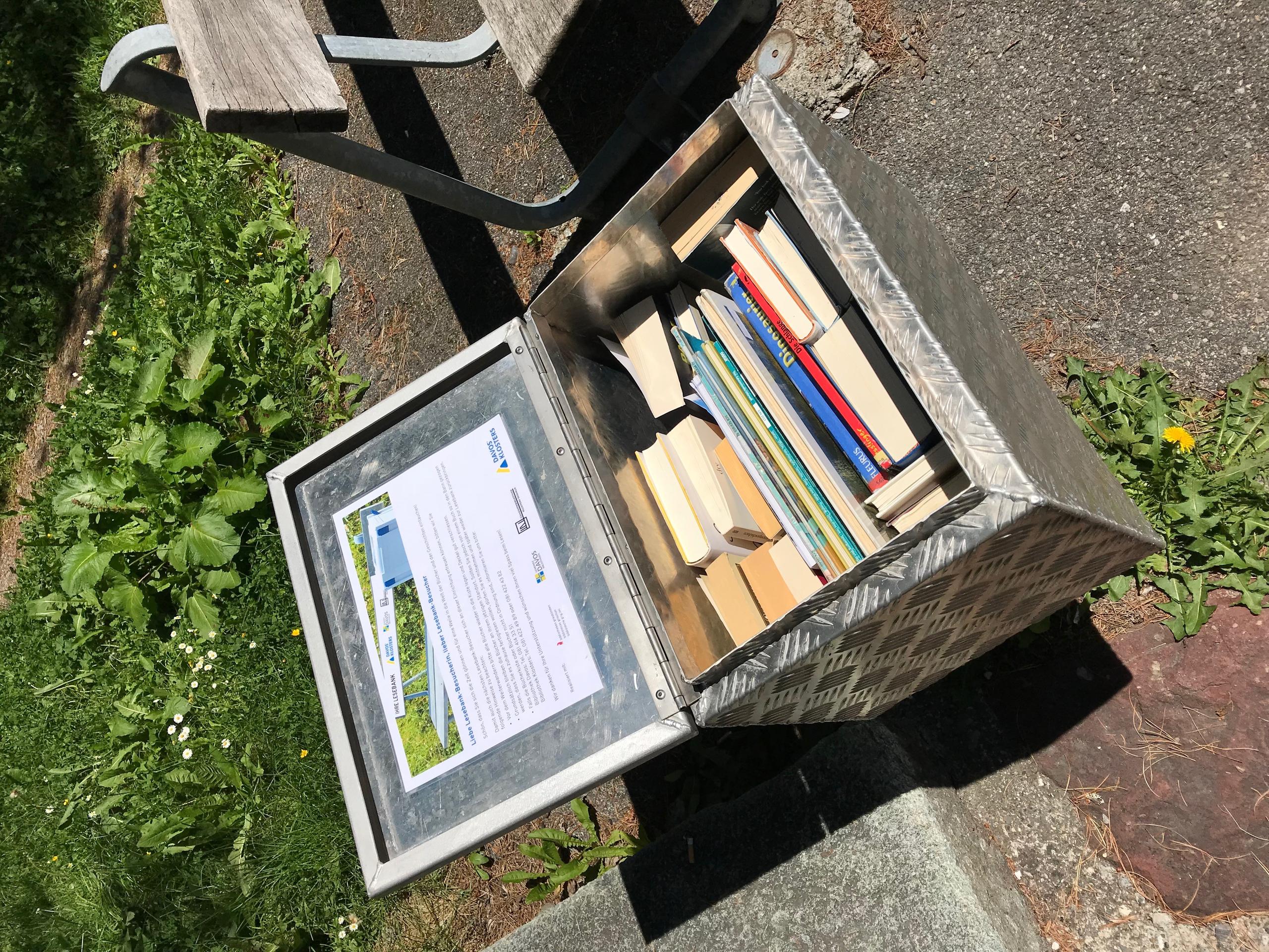 Books in metal box