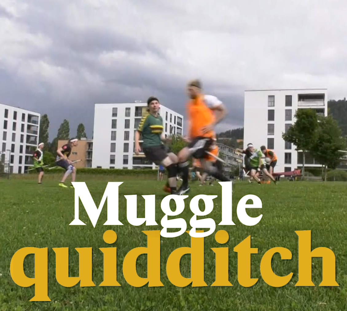 A cover image for a Nouvo video about Muggle Quidditch in Switzerland.