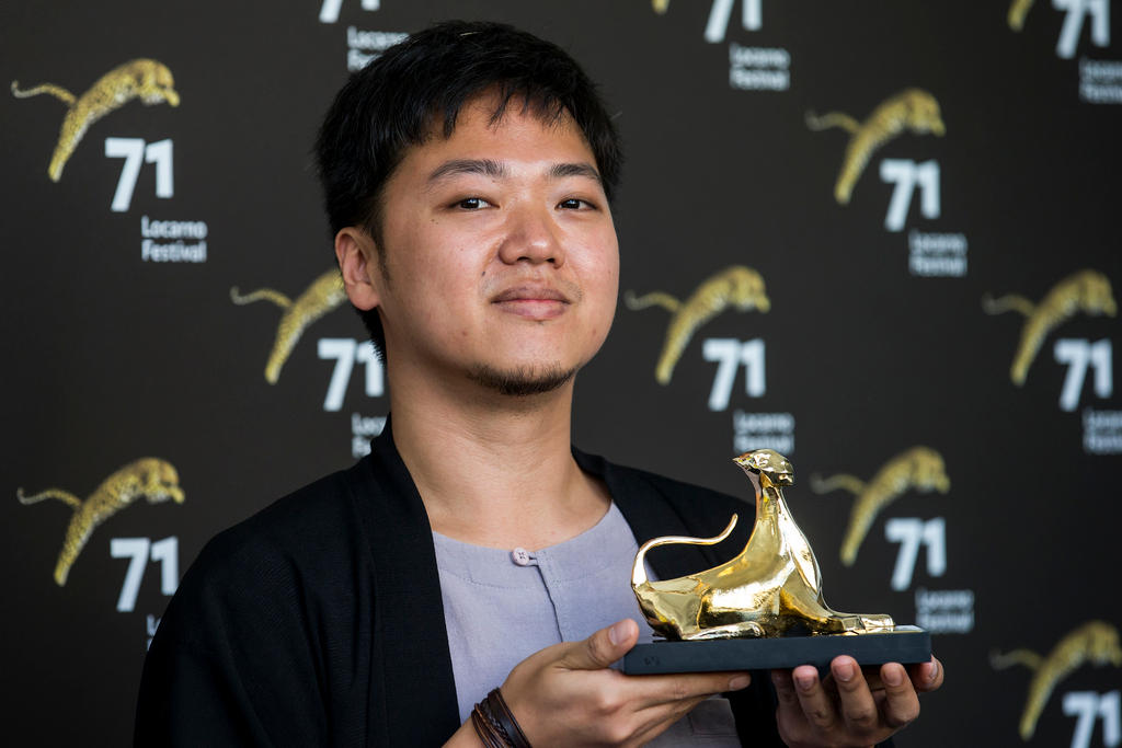 Yeo Siew Hua poses with his Golden Leopard